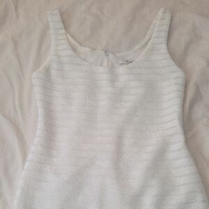 Forever 21 Ribbed Ivory Mini Dress